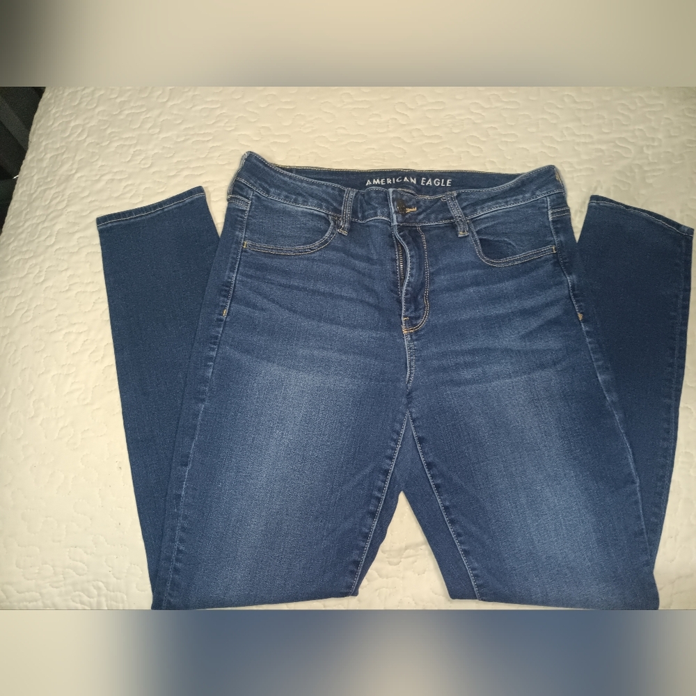 American Eagle Outfitters Women's Deep Indigo Skinny Jeans